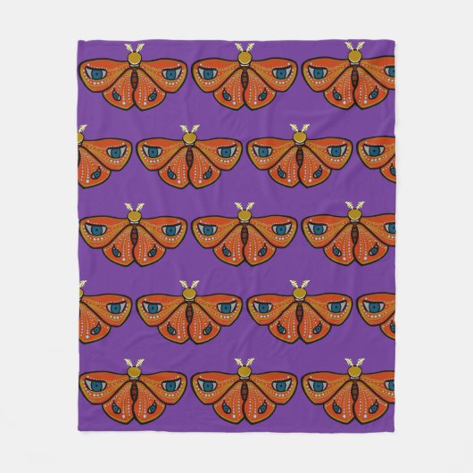 Couverture Polaire Mariposa Mística con Ojos (Devant)