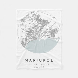 Couverture Polaire Mariupol Ukraine Coordonnées Carte Ville natale