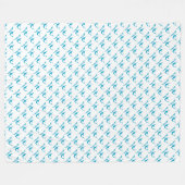 Couverture Polaire Marlin bleu (Devant (Horizontal))