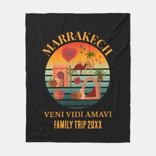Couverture Polaire Maroc Vacances du groupe Veni Vidi Amavi MARAKKESH (Devant)