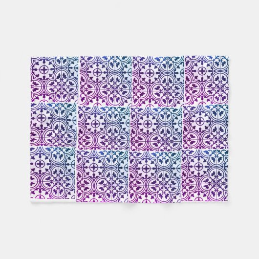 Couverture Polaire marocain design arabe (Devant (Horizontal))