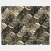 Couverture Polaire Marons Pedaços, círculos e formas arredondadas. (Devant (Horizontal))