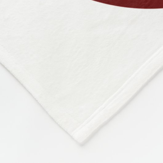 Couverture Polaire maroon gris volleyballs filles salle de sport déco (Coin)