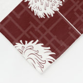 Couverture Polaire Maroon Pom-pom girl Pom Motif (Coin)