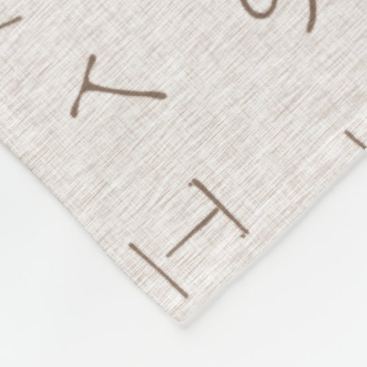 Couverture Polaire Marque de bovins - beige (Coin)