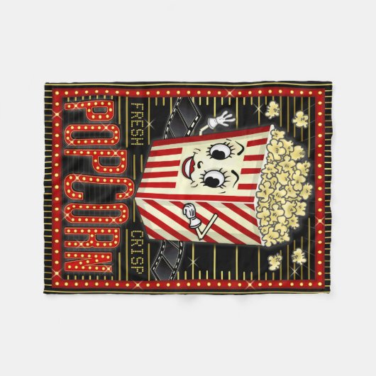 Couverture Polaire Marquee Home Cinema Popcorn (Devant (Horizontal))