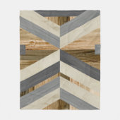 Couverture Polaire Marqueterie géométrique (Devant)