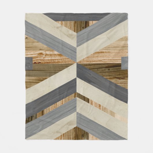 Couverture Polaire Marqueterie géométrique (Devant)