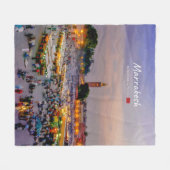 Couverture Polaire Marrakech, Maroc - Place Jemaa el Fnaa (Devant (Horizontal))