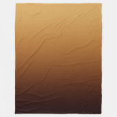 Couverture Polaire Marron Chocolat Doré Couleurs Chaudes (Devant)