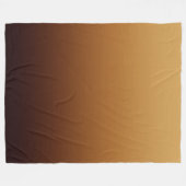 Couverture Polaire Marron Chocolat Doré Couleurs Chaudes (Devant (Horizontal))