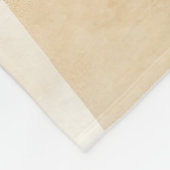 Couverture Polaire Marron Crème Chic Abstrait (Coin)