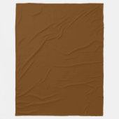 Couverture Polaire Marron Noix de Muscade Uni (Devant)