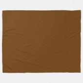 Couverture Polaire Marron Noix de Muscade Uni (Devant (Horizontal))