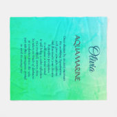 Couverture Polaire Mars Birthstone Aquamarine design (Devant (Horizontal))