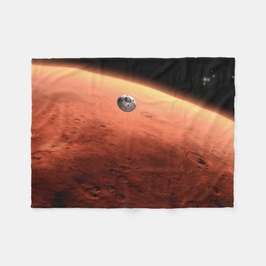 Couverture Polaire Mars Science Laboratory approchant Mars. (Devant (Horizontal))