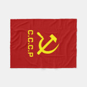 Couverture Polaire Marteau et faucille de CCCP (Devant (Horizontal))