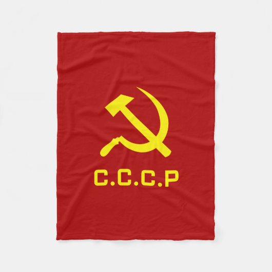 Couverture Polaire Marteau et faucille de CCCP (Devant)