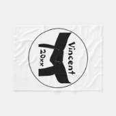 Couverture Polaire Martial Arts Basic Black Belt (Devant (Horizontal))
