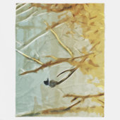 Couverture Polaire Martin-pêcheur courbé à Rivers Edge Abstrait (Devant)