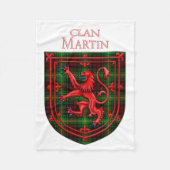 Couverture Polaire Martin Tartan Scottish Plaid Lion Rampant (Devant)
