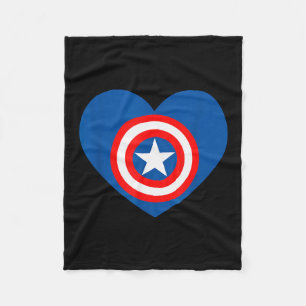 Couverture Polaire Marvel Captain America Avengers Cœur Amour Valenti