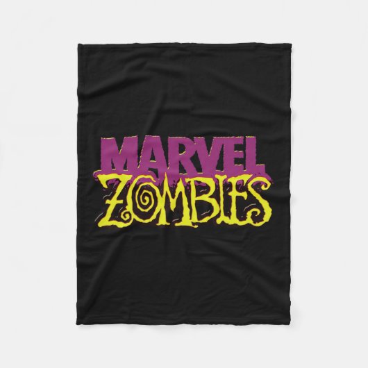 Couverture Polaire Marvel Zombies Official Color Logo Halloween (Devant)