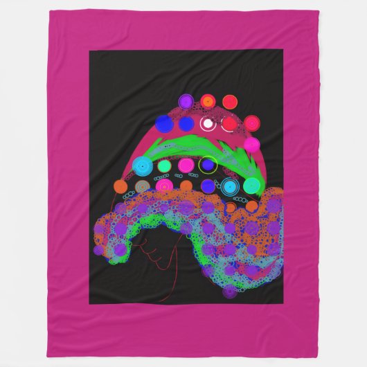 Couverture Polaire Marvelous Miss Funny Girl (Devant)