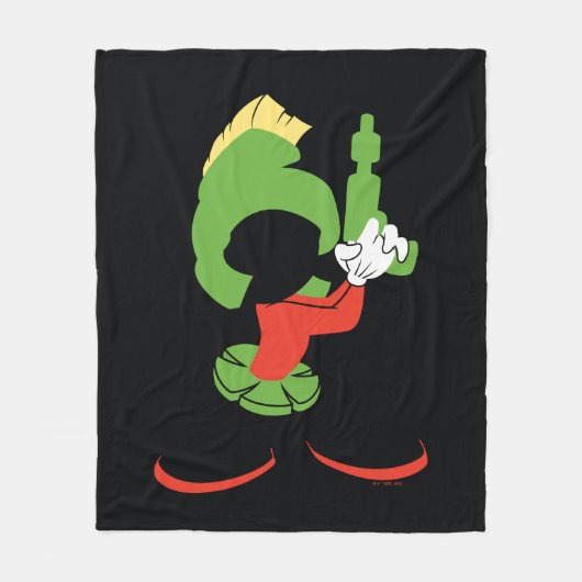 Couverture Polaire MARVIN MARTIAN™ Silhouette avec Raygun (Devant)