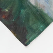 Couverture Polaire Mary Cassatt - Fille couture dans un jardin (Coin)