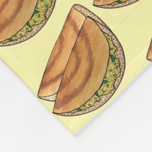 Couverture Polaire Masala Dosa en peluche Cuisine indienne du Sud