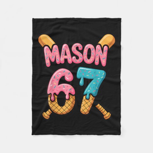 Couverture Polaire Mason 67 Ice Cream Drip Baseball (Devant)