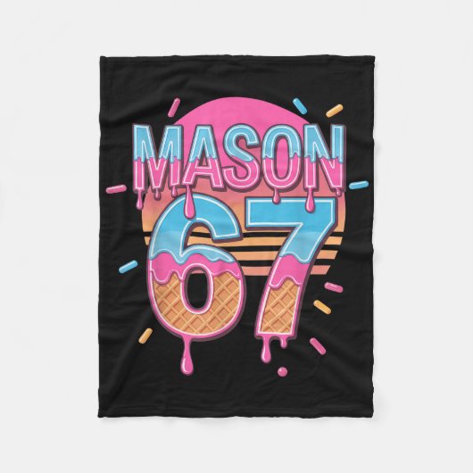 Couverture Polaire Mason 67 Mème Glace Bysebyll Drip  (Devant)
