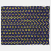 Couverture Polaire Masonic Freemasons Square and Compass (Devant (Horizontal))