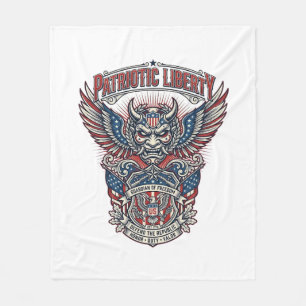 Couverture Polaire Masque de gardien patriotique inspiré de la libert