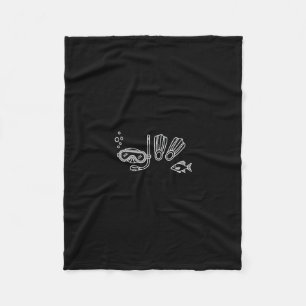 Couverture Polaire Masque De Plongée Et Palmes Pour Les Amoureux De L