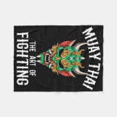 Couverture Polaire Masque Oni Muay Thai - Gi de boxe thaïlandaise et (Devant (Horizontal))