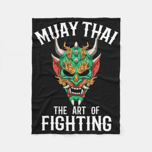 Couverture Polaire Masque Oni Muay Thai - Gi de boxe thaïlandaise et (Devant)
