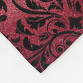 Couverture Polaire Masque rouge noir avec Monogramme (Coin)