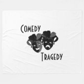 Couverture Polaire Masques de théâtre comique et de tragédie (Devant (Horizontal))