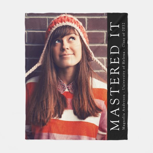 Couverture Polaire Massive It Diplômée Photo Keepsaké (Devant)