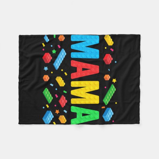 Couverture Polaire Master Builder Blocs de briques Blocs drôle Mère (Devant (Horizontal))