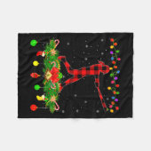 Couverture Polaire Matching Buffalo Plaid Softball Srts Christmas Paj (Devant (Horizontal))