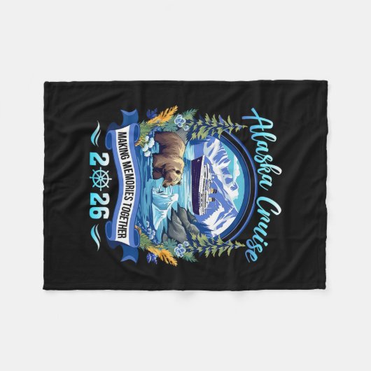 Couverture Polaire Matching Family Friends And Group Alaskan Alaska C (Devant (Horizontal))