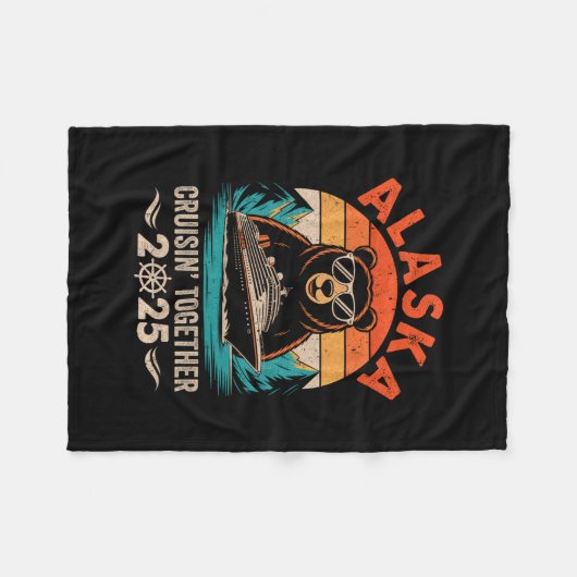 Couverture Polaire Matching Family Friends And Group Crusin' Alaska C (Devant (Horizontal))