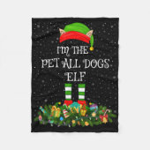 Couverture Polaire Matching Family Group I'm The Pet All Dogs Elf Chr (Devant)