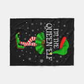Couverture Polaire Matching Family Group I'm The Queen Elf Christmas  (Devant (Horizontal))