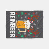 Couverture Polaire Matching Reinbeer Couples Beer WineDeer Wine Laugh (Devant (Horizontal))