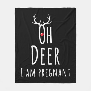 Couverture Polaire Maternité Grossesse Enceinte Bébé Noël Cerf
