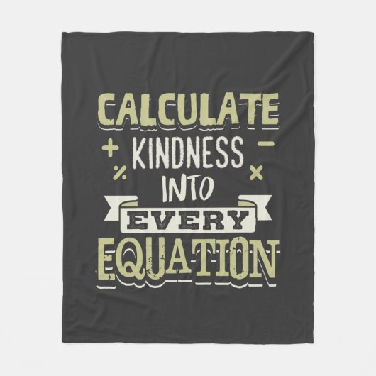 Couverture Polaire Math Calculez la gentillesse dans chaque équation (Devant)